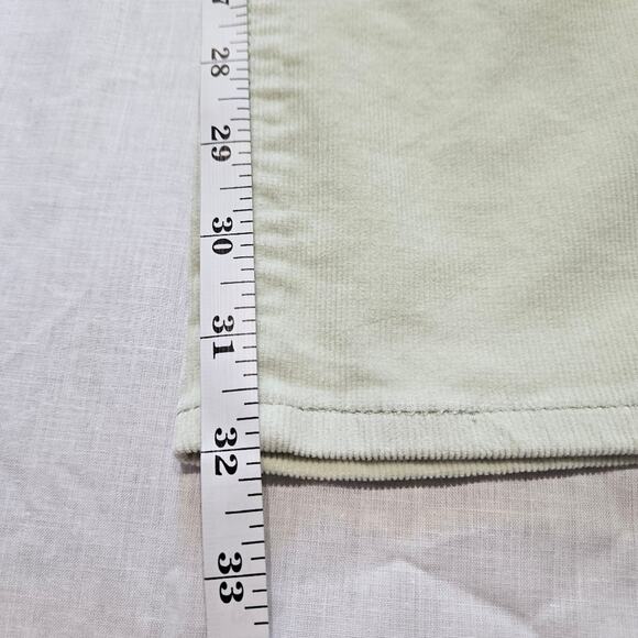 Levi's Women's 724 Corduroy High Rise Slim Straight Light Green Pants Long 4/27 - Picture 9 of 9